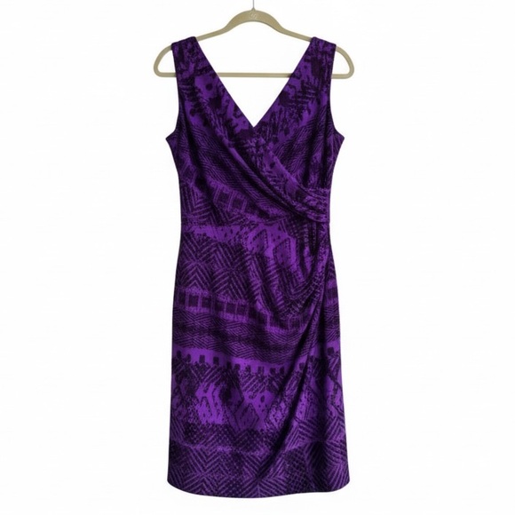 Lauren Ralph Lauren Dresses & Skirts - New Lauren Ralph Lauren Sleeveless Midi Dress Wedding Work Resort Purple Size 16
